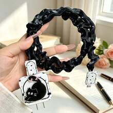 黑猫元素线缆保护套，黑猫波点充电适配器及线缆保护套套装，耐用型苹果18-20W充电线保护壳，防断裂线缆整理器，春季母亲节礼物 - 彩色 - 查看 11