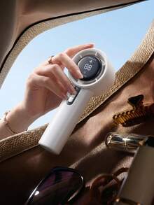 100-Speed Adjustable Handheld Portable USB Rechargeable 600mAh Smart Digital Display High Airflow Cooling Outdoor Travel Summer Fan - Multicolor - View 3