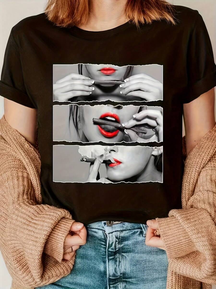 Women T-Shirts - Black - View 1