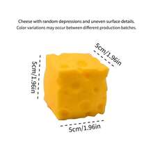 Juguete apretable realista y lindo en forma de queso, pelota de estrés de rebote lento, juguete sensorial suave de silicona para aliviar la ansiedad, regalo perfecto para fiestas de cumpleaños, Pascua, Halloween y Navidad - Ver 14