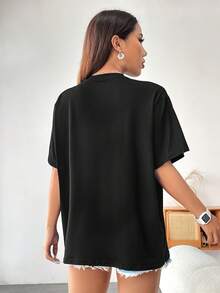 Women T-Shirts - Black - View 2