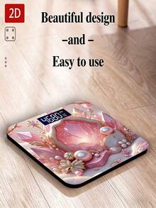 Household Flat 2D Tempered Glass Electronic Scale With LED Display, Easy To Operate - Multicolor - View 5