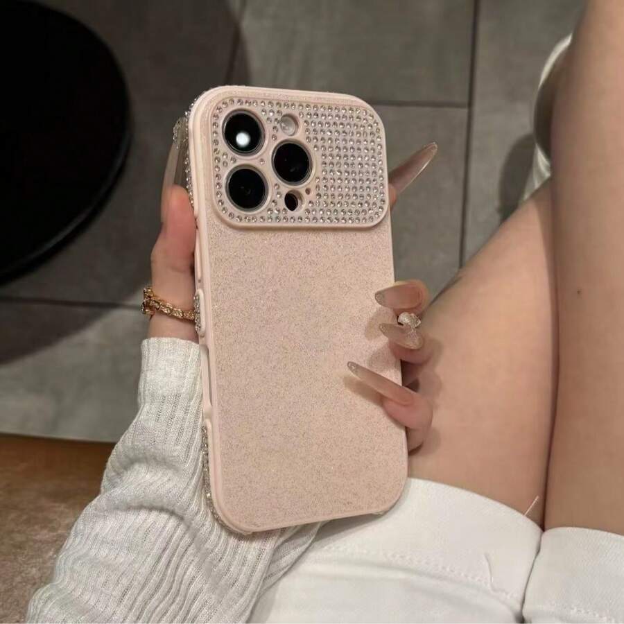 【人気の新製品】韓国 かわいい iPhone17ケース ラインストーン キラキラ スマホケース ピンク カメラ保護 iPhone17ProMax/17Pro/17/16ProMax/16Pro/16/15/15ProMax/15Pro/14/14Pro/14ProMax/13対応、ガーリー、おしゃれ、女性向け、携帯カバー、耐衝撃、落下防止、傷防止、ホワイト / 水色 / イエロー / ブルー / イエロー / グリーン / ホットピンク、プレゼント ギフト。 - ピンク - チェックする 1