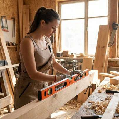 60 cm Niveau à bulle magnétique (orange), outil de mesure en alliage d'aluminium robuste avec 3 bulles, outil manuel fiable pour la construction, le travail du bois et le DIY à la maison