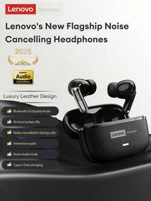 Tai nghe Bluetooth Lenovo LE208 tối giản, Bluetooth 6.0, ghép nối tức thì, độ trễ thấp, chất lượng âm thanh Hi-Fi, khử tiếng ồn thông minh ENC, thời lượng pin dài, phù hợp cho thể thao, công việc, học tập, tương thích với điện thoại thông minh và máy tính. - Xem 13