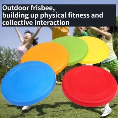 1pc Summer Camp Soft Flying Disc, Blank DIY Graffiti & Painting Disc, Parent-Child Art Craft Prop, Ideal For Graduation & Outdoor Activities