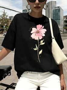 Women T-Shirts - Black - View 1