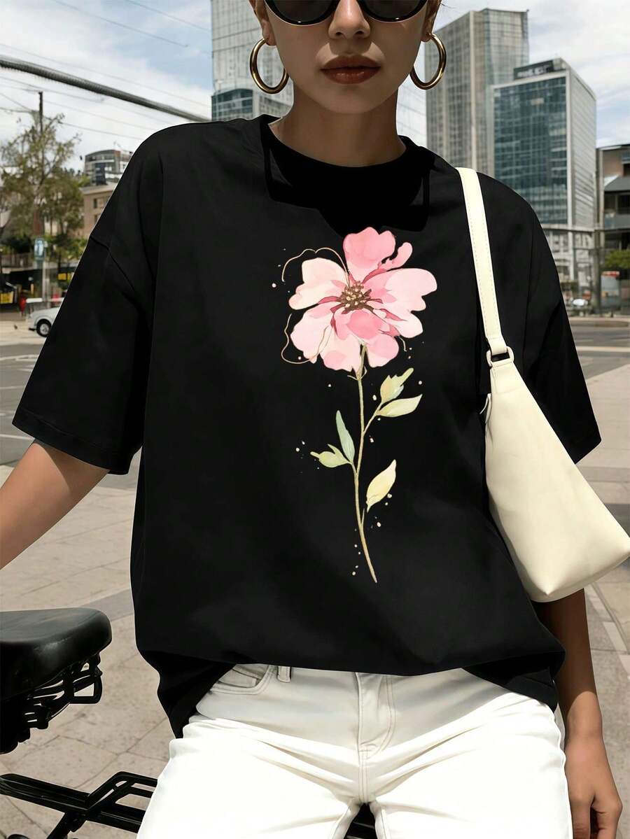 Women T-Shirts - Black - View 1