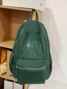 1pc, 32cm*14.5cm*45cm Large Capacity Lightweight Foldable Backpack, Suitable For Travel, School, Campus, Commuting, Vacation, Hiking, Fashion Backpack, Gift - Multicolor - View 14