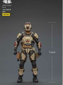 JOYTOY Darkorigin Oficial 100% Auténtico - Serie Apocalipsis Modelo/Set de Mecha (Modelo de Mecha de Asalto de Largo Alcance Aniquilador + Francotirador Dima UNSC) Modelo de Mecha Premium Escala 1:25 Posable para Decoración del Hogar, Oficina, Colección, Decoración de Paisaje, Decoración de Escritorio - 1 juego - Ver 12