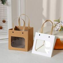 10 piezas/5 piezas Bolsas de regalo con ventana transparente, bolsas de regalo lindas y elegantes adecuadas para regalos pequeños, juguetes, y diversas ocasiones - multicolor - Ver 2