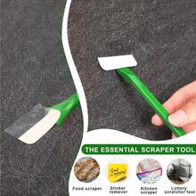 9 PCS Plastic Scraper Non-Scratch Sticker Remover Tools Car Crevice Cleaning Multi-Use Thumb Paint Scrappers Tight Spaces Crevices, Kitchen Removing Food, Stickers, Paint, Grease - Default - View 4