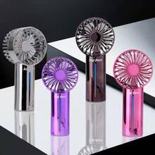 Ventilador de Nebulización de Escritorio con Pulverizador Manual, Recargable por USB, Ventilador de Refrigeración por Agua Portátil, Ventilador de Humidificación de 3 Velocidades - Rojo violeta - Ver 3