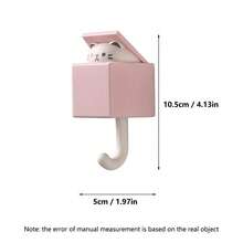 Ganchos decorativos para guardería de bebé, ganchos de almacenamiento con diseño de gato de dibujos animados lindos, ganchos creativos fuertes sin rastro, ganchos telescópicos estilo INS para dormitorio - Multicolor - Ver 4