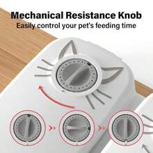 Comedero automático para gatos de 2 comidas dispensador refrigerado de comida húmeda para gatos de 48 horas con 2 paquetes de hielo para cachorros y gatitos en yogur y enlatados - Extra grande - Ver 3