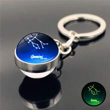 12 signos del zodíaco Bola de cristal luminosa Llavero, adecuado para regalos de vacaciones, regalos divertidos y lindos, regalos de cumpleaños, regalos de Pascua, regalos de Halloween, regalos de Navidad, regalos de fiesta, Squishy, Juguetes Squishy, Juguetes de estrés Squishy, Dumpling Squish, Juguetes para adultos mujeres - Multicolor - Ver 10