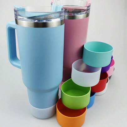 1pc Protective Silicone Sleeve Suitable For Tumbler H2.0 20-40oz And Water Bottle 12-24oz - Cup Bottom Sleeve Accessory For Cups (Tumbler Not Included)