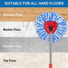 4 Pack Mop Replace Heads For 2 Tank System, Spin Mop Replacement Head, Fluffy Microfiber Mop Refill Replace Head, Machine Washable, All Hard-Surfaced Floors Cleaning - Trắng - Xem 7