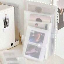 3 Inch 84 Compartments Family Photo Case, Transparent PVC Idol Card Album, Dust-Proof And Moisture-Proof, Star Card Collection Book, Creative Photo Organization Book, Fan Gifts, Birthday Souvenirs, Star-Chasing Storage Box, New Style Birthday Commemorative Album Student Collection Book - Clear - 查看 5