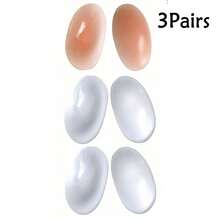 1/2/3 Pairs Elegant Invisible Silicone Shoulder Pads, Rectangular Shoulder Pads, Fake Shoulder Pads, Non-Slip Shoulder Pads, Narrow Shoulder Pads, Unisex Silicone Shoulder Pads, Anti-Slip, Self-Adhesive, Transparent Silicone, Suitable For Men And Women Sloping Shoulders, High And Low Collar Suits, T-Shirts - Multicolor - View 22