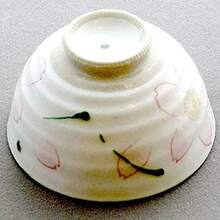 cuencos arroz pareja casada Shino Cherry Blossom Tea Bowl () 4. x 2.4 pulgadas (111 x 60 mm) vajilla japonesa restaurante uso comercial - Rojo - Ver 5