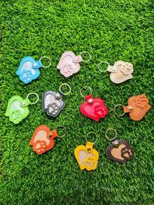 Caring Commemorative Leather Pet Hair Storage Bag - Multifunctional Portable Keychain, Suitable For Cats And Dogs, Pet Commemorative Hair Storage Box - Multicolor - View 11