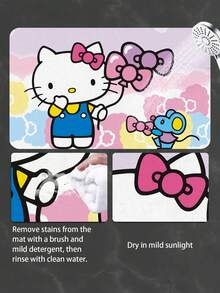 Thảm lót sàn nhà tắm chống trượt in hình Hello Kitty dễ thương của SANRIO - Họa tiết mèo con màu hồng | Thảm phòng khách, thảm nhà bếp, trang trí nhà hiện đại, thảm hành lang, thảm tiền sảnh, thảm trải sàn, thảm lối vào trong nhà, thảm cửa trước, thảm trang trí nhà bếp, thảm phòng khách, thảm phòng tắm - Vật dụng thiết yếu cho phòng tắm - D - Xem 5