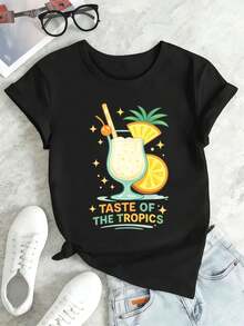 Women T-Shirts - Black - View 2