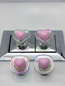 Nút nhấn bồn cầu hình trái tim, Nút nhấn xả bồn cầu đặc biệt hình móng tay dài, Nút nhấn hình trái tim - Nút hình trái tim - Xem 2