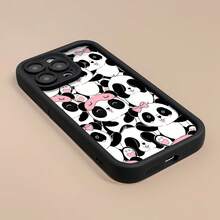 Funda para móvil con estampado de gafas de sol de panda, compatible con Samsung, Apple, VIVO, OPPO, , ,  y Honor. Fabricada en TPU, ofrece protección contra golpes y caídas. Un regalo ideal para amigos y familiares. - Negro - Ver 6