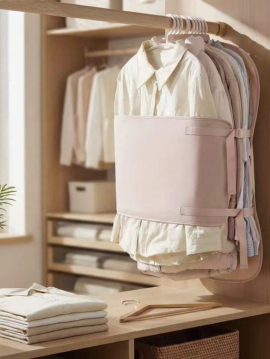 Tấm nén quần áo treo tủ | Tiết kiệm 50% không gian, chống nhăn cho áo khoác, áo len và áo sơ mi - Nhiều màu - Xem 1