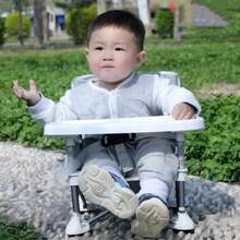 Portable Folding Multipurpose High Chair For Baby - Grey - View 10