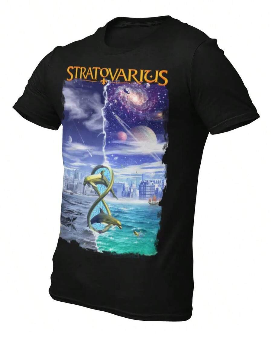 Playera Camiseta Stratovarius Infinite - Negro - Ver 1