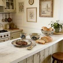 4件套日式手绘陶瓷餐具，包括盘子、碗、勺子和杯子，小巧精致，适合盛放麦片、沙拉、甜点、冰淇淋、米饭、面条等，可用洗碗机和微波炉加热。 - 彩色 - 查看 6