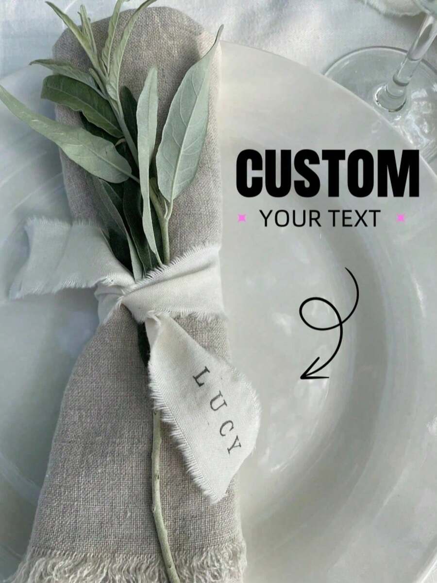 Customized Champagne Flutes With Personalized Ribbons, Can Be Printed With Exclusive Names, Dates And Commemorative Text, Exquisite And Ceremonial. Suitable For Weddings, Bachelorette Parties, Wedding Receptions And Other Important Occasions - Multicolor - View 1