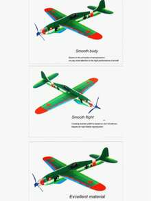 Schaumstoff Papierflieger, DIY Modellflugzeug, Outdoor Wurfflugzeug, klassisches Lernspiel für Teenager, Handwerksfertigkeiten Entwicklung, 12 Modelle, Sommerspiel, Schaumstoffgleiter - Verschiedenfarbig - Übersicht 4