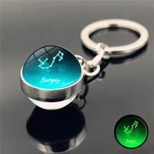 12 signos del zodíaco Bola de cristal luminosa Llavero, adecuado para regalos de vacaciones, regalos divertidos y lindos, regalos de cumpleaños, regalos de Pascua, regalos de Halloween, regalos de Navidad, regalos de fiesta, Squishy, Juguetes Squishy, Juguetes de estrés Squishy, Dumpling Squish, Juguetes para adultos mujeres - Multicolor - Ver 13