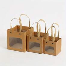 10 piezas/5 piezas Bolsas de regalo con ventana transparente, bolsas de regalo lindas y elegantes adecuadas para regalos pequeños, juguetes, y diversas ocasiones - multicolor - Ver 7