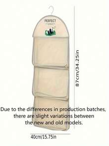 3/2/1/Fashion Thickened Hanging Underwear Socks Bra Mesh Storage Bag - Suitable For Dorm And Home Wall-Mounted Transparent Pocket Design | Multi-Layer Clothing Storage Bag - Multicolor 1 - View 3