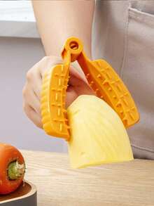 Kitchen Finger Guard, Multi-Functional Food Holder With Non-Slip Spikes For Chopping, Grating & Mincing - Anti-Cut Hand Protector For Vegetables & Fruits - Multicolor - View 4
