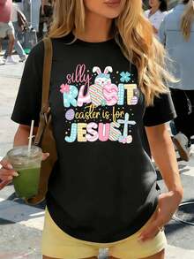 Women T-Shirts - Black - View 1