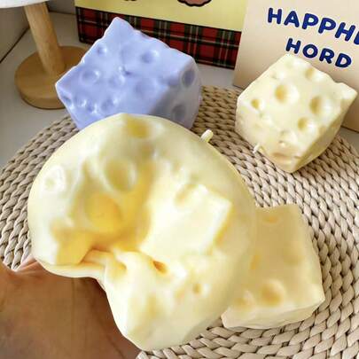 -Filled Coconut Oil Flour Cheese Squeeze Toy, Suitable For Holiday Gifts, Fun And Cute Gifts, Birthday Gifts, Easter Gifts, Halloween Gifts, Christmas Gifts, Party Gifts, Squishy Stress Toy, Nee Doh, Butter Squishy, Cheese Squishy