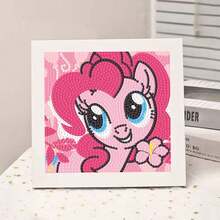 Hasbro 小马宝莉角色钻石画套装，可爱闪亮钻石马赛克带框 - 帶框 - 查看 2