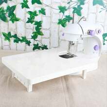 EDCUEBE7 1 chiếc bàn mở rộng máy may di động màu trắng, bàn làm việc mini để bàn trong gia đình, không cần nguồn điện hoặc pin. - Nền tảng mở rộng 202 - Xem 4