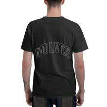 Camiseta de cuello redondo DARCSPORT Unisex de 180g "POWERHOUSE OF THE WOLVES GYM", camiseta de gimnasio y ropa urbana - Negro - Ver 7
