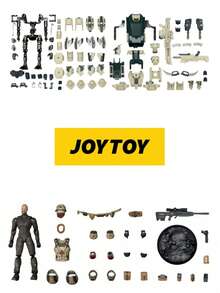 JOYTOY Darkorigin Oficial 100% Auténtico - Serie Apocalipsis Modelo/Set de Mecha (Modelo de Mecha de Asalto de Largo Alcance Aniquilador + Francotirador Dima UNSC) Modelo de Mecha Premium Escala 1:25 Posable para Decoración del Hogar, Oficina, Colección, Decoración de Paisaje, Decoración de Escritorio - 1 juego - Ver 13