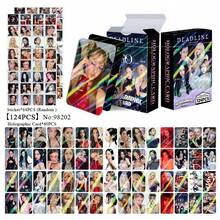 1pc Bestseller - BLACK & PINK Holographic Card, Laser Card, Celebrity Collection Peripherals, LOMO Postcard, 124pcs/Box (60pcs Holographic Cards + 64pcs Stickers), Celebrity Fan Collection Card, Ideal Fan Gift, Suitable For Collection And Daily Decoration, Valentine's Day Gift, Collection Card, Support Popular Music Group Small Gift, New Collection Card, Card Display Collection, Popular Music Peripherals, Boxed Decorative Postcard - Multicolor - View 2