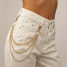 European And American Rugged Style Multi-Layer Gold Pants Chain, Minimalist Versatile Women's Jeans Waist Chain Decoration, Daily Accessory - Multicolor - View 14