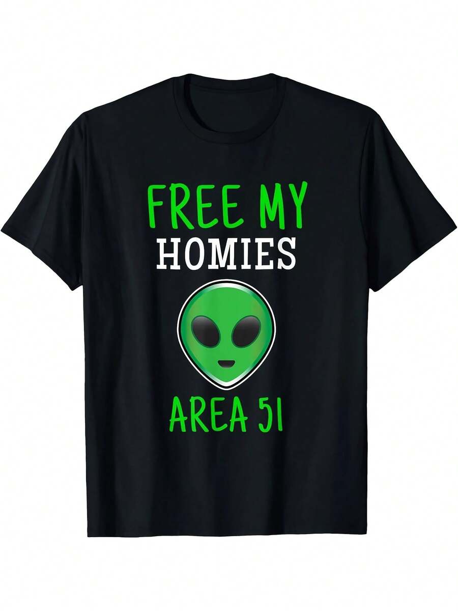 Free My Homies Area 51 Funny Alien T-Shirt - 款式 - 查看 1
