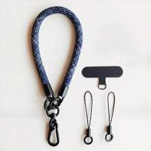 Adjustable Phone Wrist Strap Lanyard, Auto-Lock Clip Anti-Drop Nylon Hand Strap For Smartphones, Cameras, Keys And Bags, Durable Safety Wrist Tether Bracelet For Travel Outdoor Hiking Daily Use, Universal Anti-Lost Phone Accessories - Multicolor - View 9